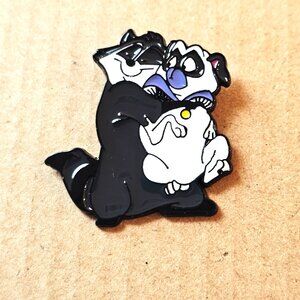 Disney Meeko & Percy Enamel Pin, Pocahontas, Raccoon, Pug, Collectible, Trading